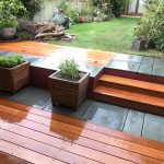 Timber Decking - Balau Hardwood with Slate Paving - Wandsworth - All on ...