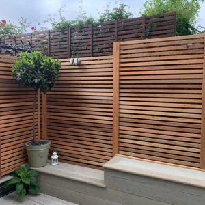 Millboard decking with fence- London - All on deck